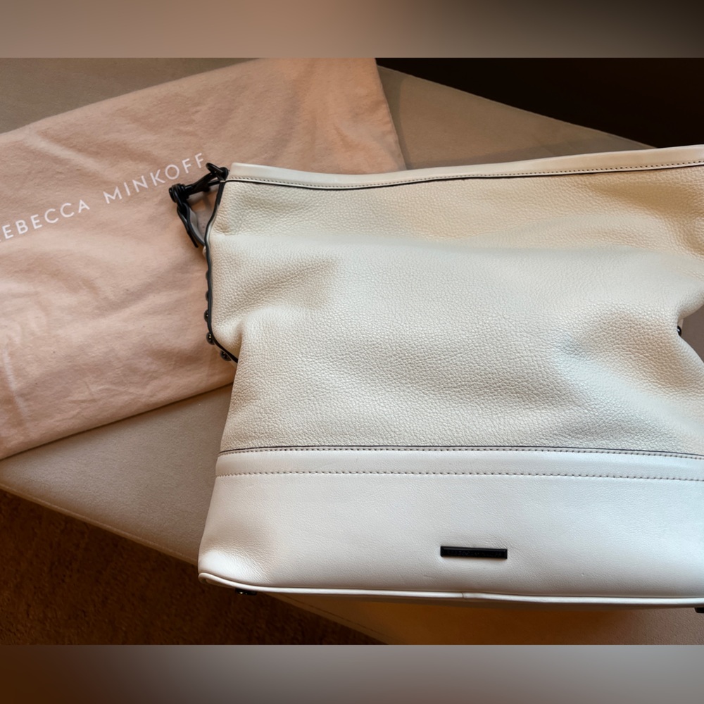 Rebecca Minkoff white leather bag
